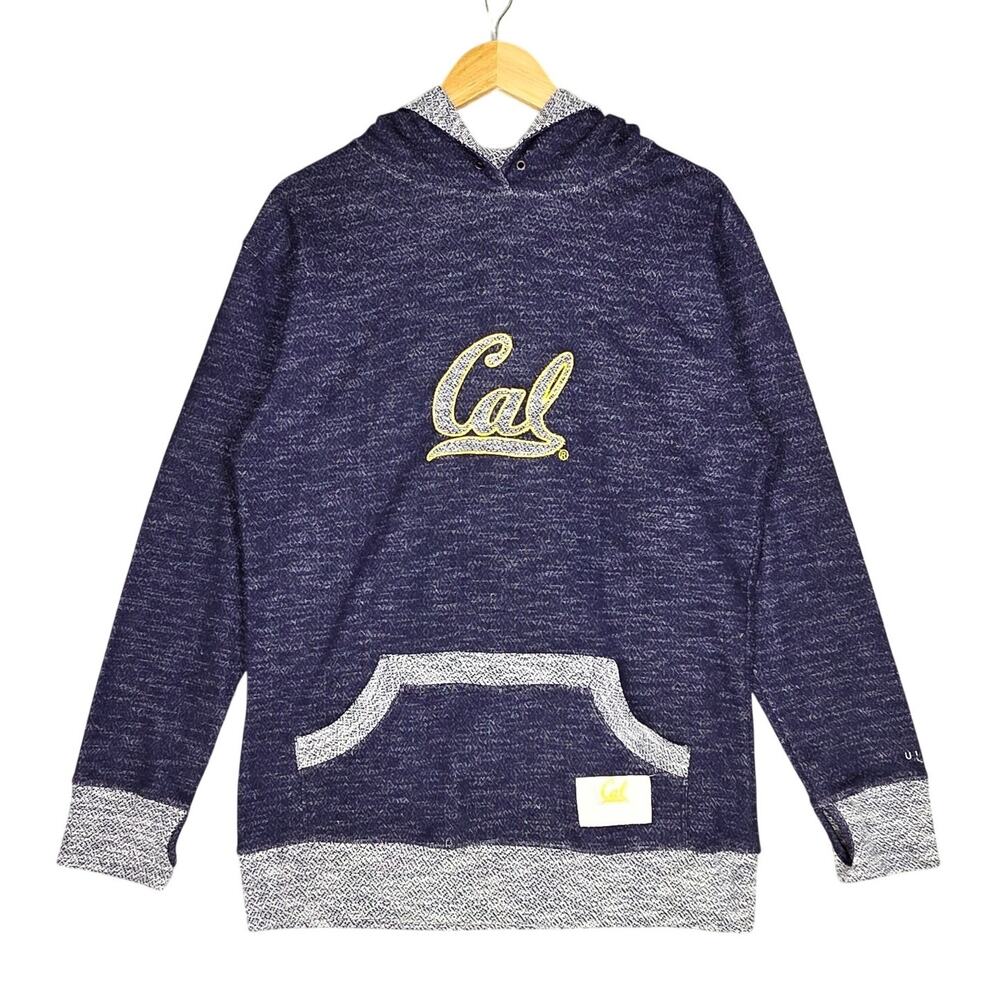 CAL BERKELEY NUYUU STATE OF MIND HOODIE SWEATSHIRT– NAVY/GRAY – MEN’S LARGE